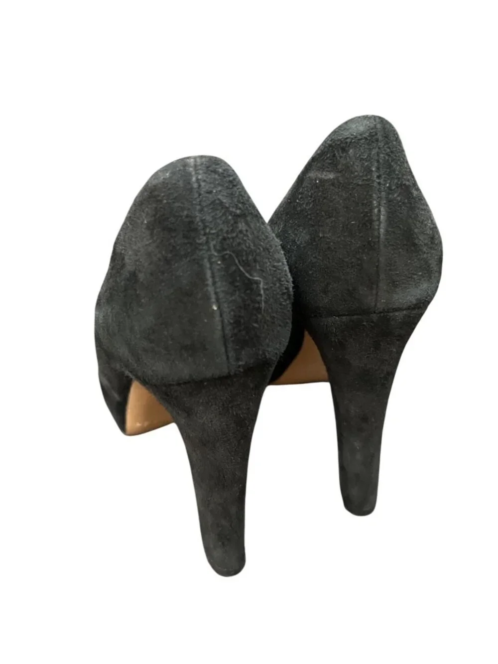 Kate Spade wms Italy made black leather suede 4.5